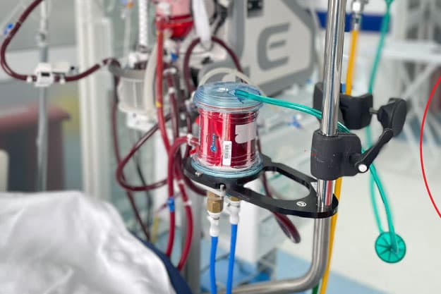 consola para usar ECMO