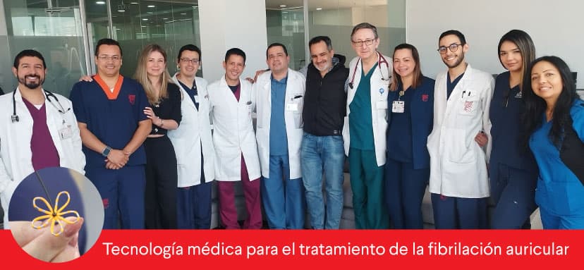 Banner de prensa: Tecnología médica para la ablación con electroporación en el tratamiento de la fibrilación auricular 
