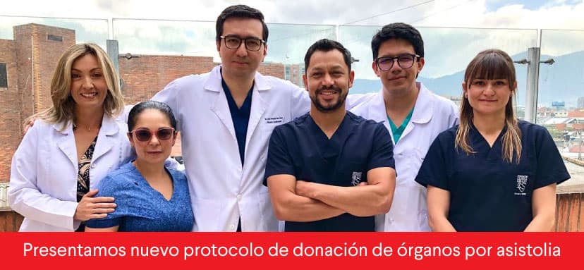 banner nota de prensa: La Clínica Shaio presenta nuevo protocolo de donación de órganos por asistolia 
