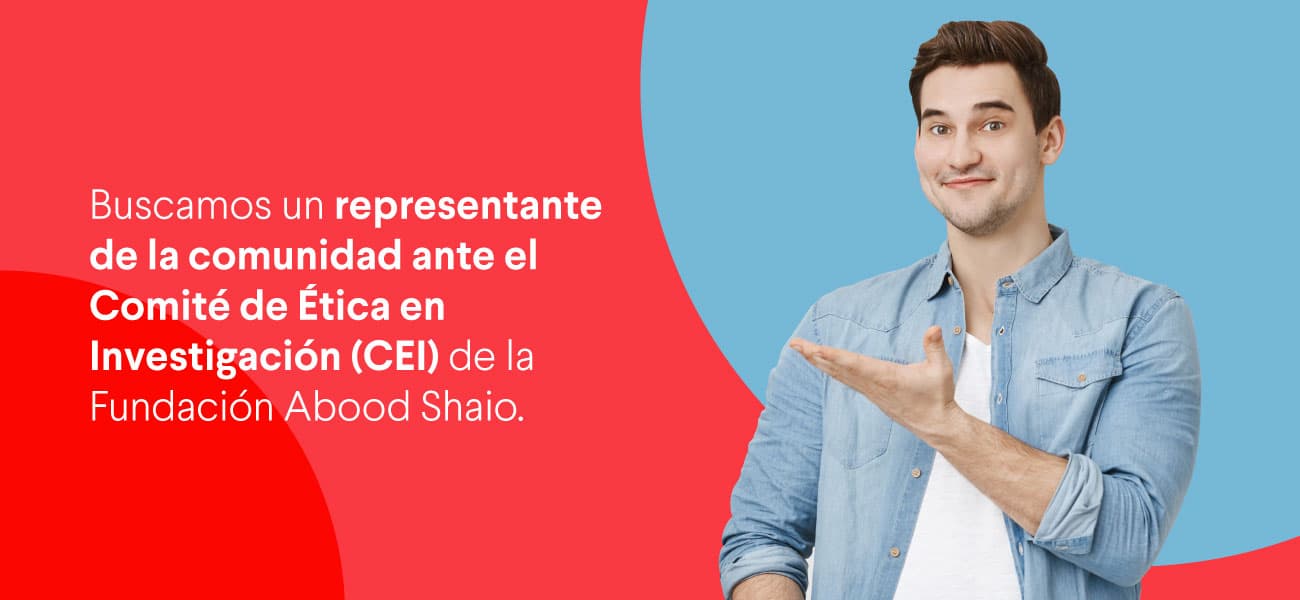 banner prensa convocatoria representante de la comunidad ante el comité de ética en investigación (CEI) 