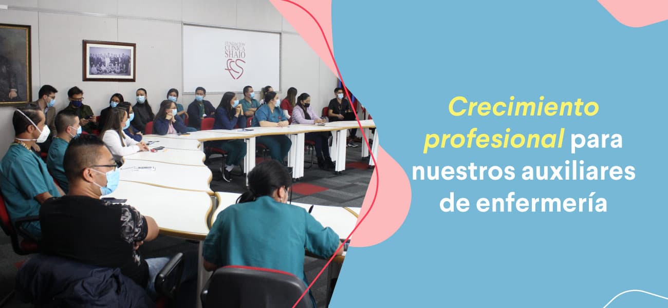 Banner de prensa: Crecimiento profesional para nuestros auxiliares de enfermería