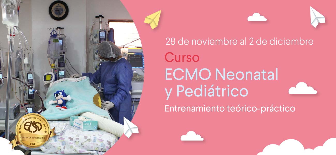 Bota de prensa Curso ECMO Neonatal y Pediátrico