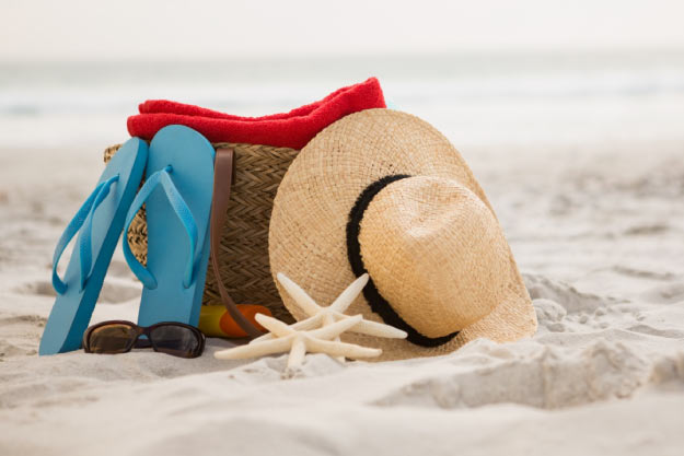 Bolsa de playa y accesorios de mantenerse en la arena