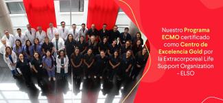 banner prensa: Nuestro Programa ECMO certificado como Centro de Excelencia Gold por la Extracorporeal Life Support Organization - ELSO