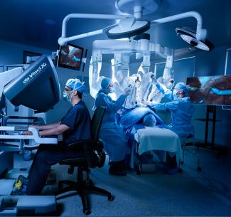servicio de cirugía robótica en Shaio